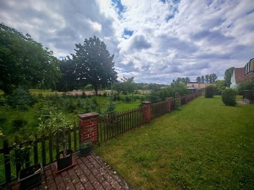 Rückseite Haus mit Grünblick - Mehrfamilienhaus, Wohnhaus mit 714,00 m&sup2; in Ostritz zum Kaufen