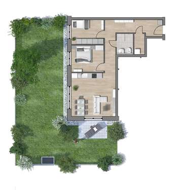 Foto - Wohnung zum Kaufen in Traunstein 467.000,00 € 73.78 m²