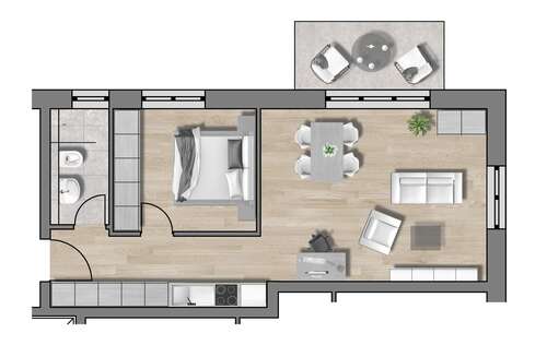 Foto - Wohnung zum Kaufen in Traunstein 314.000,00 € 50.28 m²
