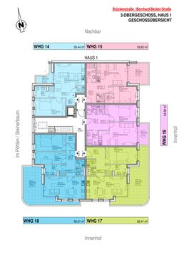 Haus 1 - 3. Obergeschoss - Etagenwohnung mit 61,51 m&sup2; in Schweich zum Kaufen
