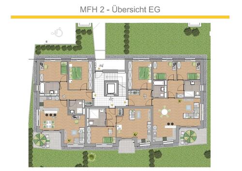 Übersicht EG - 4 Zimmer Erdgeschoßwohnung zum Kaufen in Trier