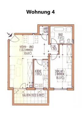Wohnung 4 - 2 Zimmer Erdgeschoßwohnung zum Kaufen in Trier