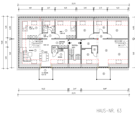 WE 7 DG- Haus 63 - Maisonettenwohnung mit 101,04 m&sup2; in Trier zum Kaufen