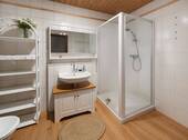 Dusche - Badezimmer, Landhaus - (KI generiert) - 