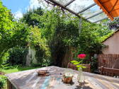 Blick von der Terrasse - Attraktives Reihenmittelhaus in Handschuhsheim, Erbbaurecht, von privat