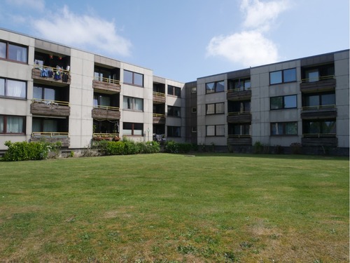 Ausblick vom Balkon - Etagenwohnung in Husum - mietfrei - 2 Zimmer mit Süd-Balkon zu verkaufen!