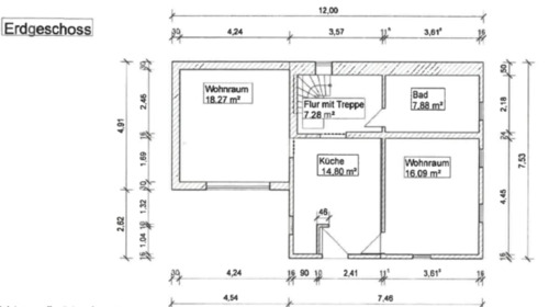 Foto - 5 Zimmer Etagenwohnung in Schönborn