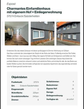 Foto - Einfamilienhaus EinbeckSalzderhelden mit Hof + Einliegerwohnung