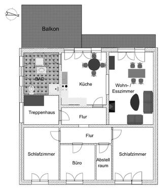Foto - Kernsanierte Wohnung mit großem Balkon in Gerderath