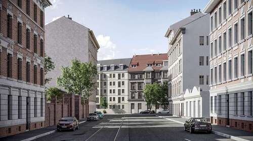 Visualisierung - Urbanes Wohnen im Grünen – Exklusive 3-Zimmer-Gartenhauswohnung mit Dachterrasse