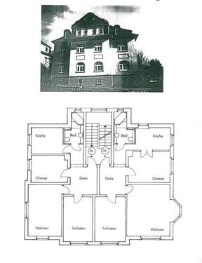 Bild 1 - 3-Zimmerwhg mit Holzboden liebevoll angelegtem Garten
