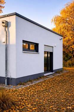 Schrägansicht Gebäudekomplex - Visualisierung - 1 Zimmer Erdgeschoßwohnung in Cottbus