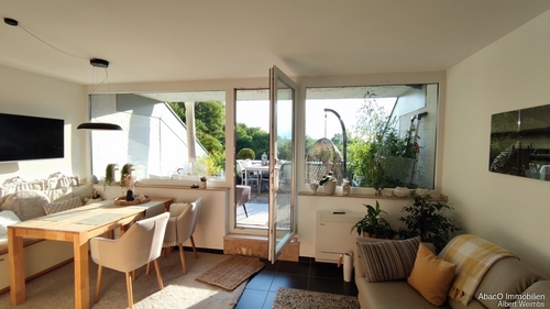 Wohn_Esszimmer mit Terrasse - Etagenwohnung mit 45,00 m&sup2; in Nideggen zum Kaufen