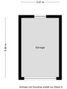 Grundriss Einzelgarage vorn - 