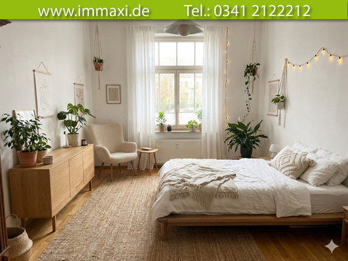 Schlafzimmer Einrichtung-Beispiel - Etagenwohnung mit 79,28 m&sup2; in Leipzig zum Kaufen