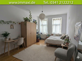 Wohnzimmer Einrichtung-Beispiel - 3 Zimmer Etagenwohnung in Leipzig