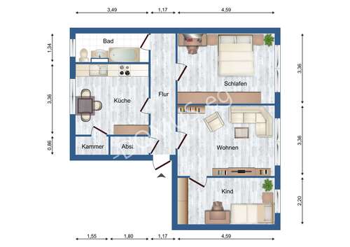 12453 - W7+9 L - Erstbezug nach kompletter Renovierung.