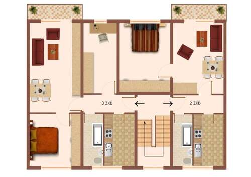 85 - 3 Zimmer Appartement zur Miete in Cölpin