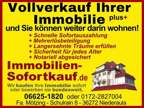 Foto - Vollverkauf Plus...'Wir kaufen Ihre Immobilie sofort!'