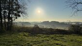 Fernblick vom Grundstück morgens - 