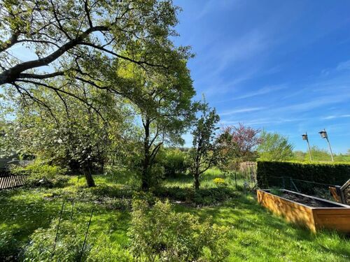 Ausblick vom Garten - 5 Zimmer Doppelhaushälfte in Allersberg
