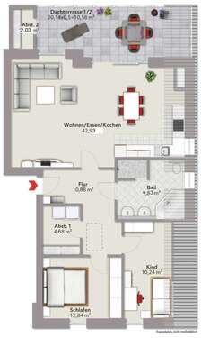 Grundriss Wohnung 8 - Exklusive Neubauwohnungen im Zentrum von Ostercappeln