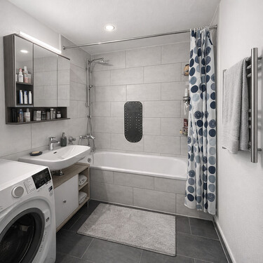 Bad - 4 Zimmer Etagenwohnung in München / Aubing-Lochhausen-Langwied