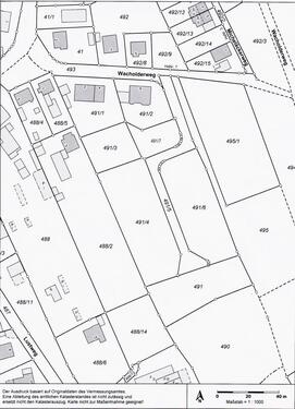 Lageplan - Ruhig gelegenes Grundstück am Fuße des Moritzbergs