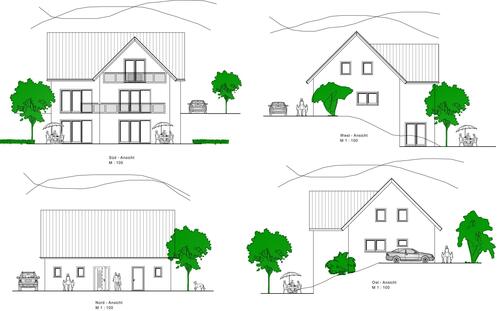 Ansichten - Bezugsfertig Dezember 2026. Einfamilienhaus mit individueller Planung