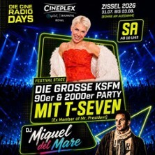 Cine Radio Days 2026 Getränke Flatrate - Die große KSFM Radio 90er 2000er Party