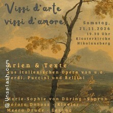 Vissi d‘arte, vissi d‘amore - italienische Opernarien und Lesung