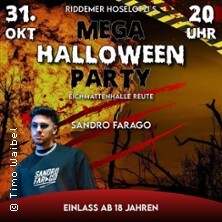 Mega Halloween Party 2026 - mit Sandro Farago und DJ B-Phisto